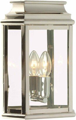 Loops Outdoor IP44 Wall Light Highly Polished Nickel LED E27 100W d02506