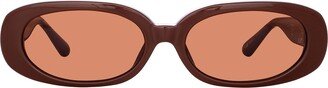 Lfl1252 Brown / Light Gold Sunglasses