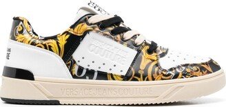 Baroque-Print Low-Top Sneakers