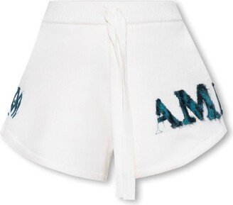 Logo Patch Drawstring Shorts-AF