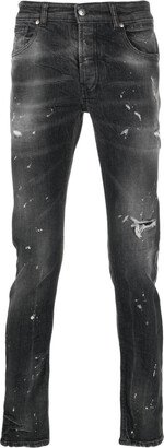 Iggy distressed-finish jeans