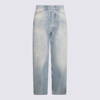 Light Blue Cotton Jeans-AF