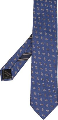 Paisley-Pattern Silk Tie