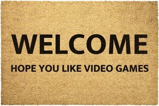 Video Games Doormat Outdoor Gamer Rug Coir Door Mat Hope You Like Decor Housewarming Home Summer Winter Christmas House Gift