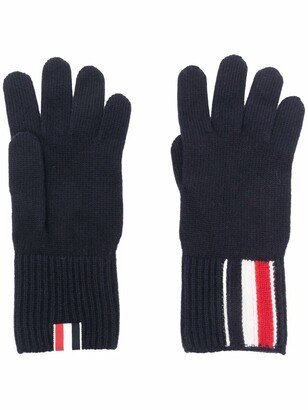 RWB stripe merino wool gloves-AA