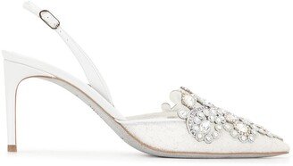 Veneziana embellished slingback pumps-AA