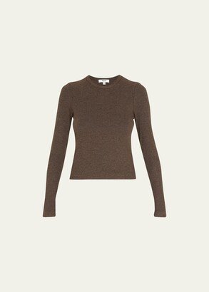 Alma Long-Sleeve Ribbed-Knit Tee