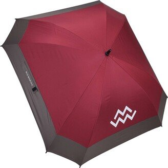 Mio Marino | Extra Large 62 Automatic Open Golf Umbrella - Burgundy on Umber, Size: One Size