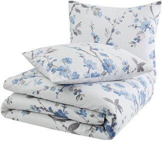 Kasumi Floral 2 Piece Comforter Set, Twin Xl