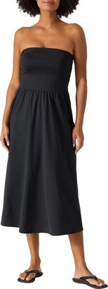 Bandeau Cover-Up Midi Dress