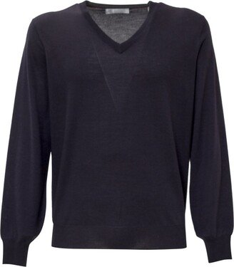 V-Neck Knitted Jumper-BB