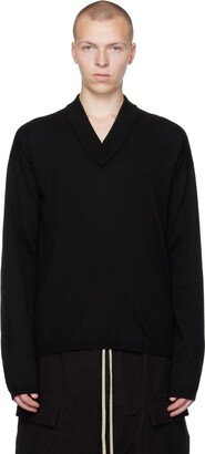 Black V-Neck Sweater-AC