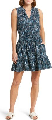 Change of Scenery Beth Print Cotton Cover-Up Minidress