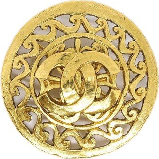 1995 Fretwork Paisley Brooch Gold