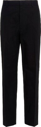 Elasticated Waist Straight-Leg Pants