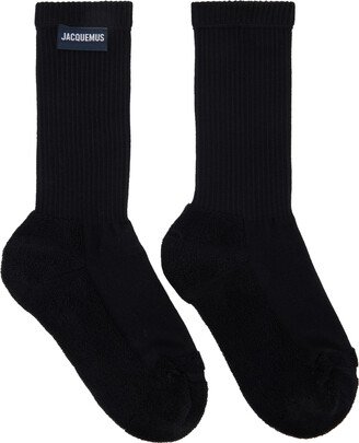 Black Le Papier 'Les Chaussettes À L'Envers' Socks