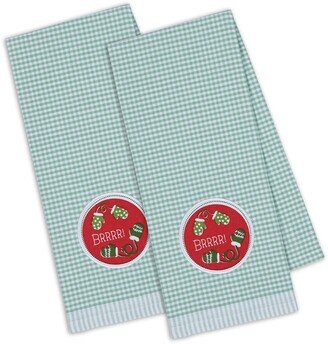 Brrrr Mittens Embroidered Dishtowel