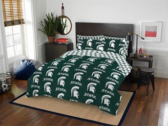 The Northwest Group, LLC Col 768 - Michigan State 7PC Rotary Full Bed-in-a-Bag