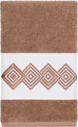 Noah Embellished Hand Towel - Latte