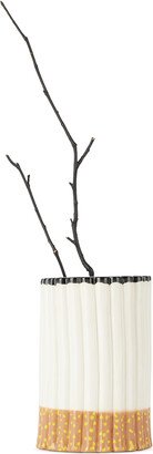 Joseph Algieri White Cigarette Vase