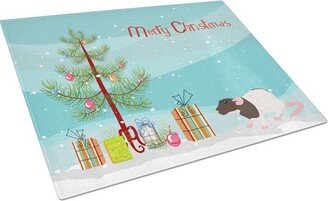 CK4471LCB Dumbo Rat Merry Christmas Glass Cutting Board