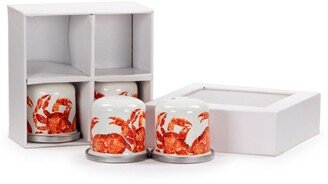 Crab House Enamelware Collection Salt and Pepper Shakers, Set of 2