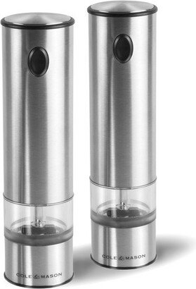 8 Stainless Steel Electronic Salt and Pepper Mill Gift Set