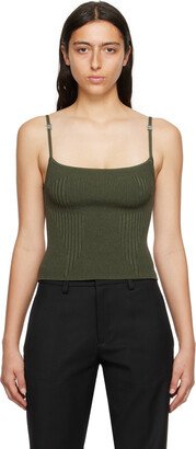 Khaki Square Neck Camisole