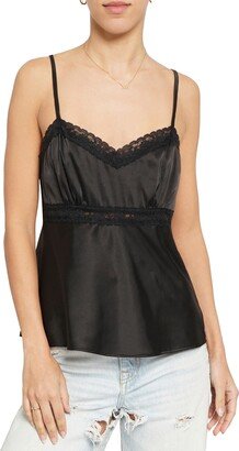 Empire Lace Trim Satin Camisole