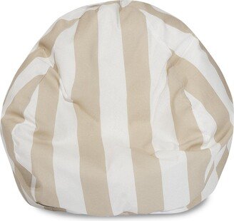 Vertical Stripe Shredded Foam Bean Bag Chair