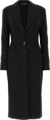 Single-Breasted Long Sleeved Trench Coat