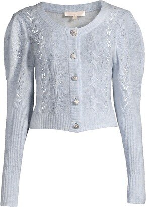 Honey Kiss Cashmere Birch Cardigan