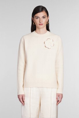 Knitwear In Beige Wool-AB