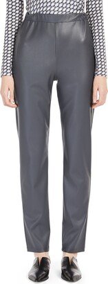 Zefir Pull-On Straight Leg Faux Leather Pants