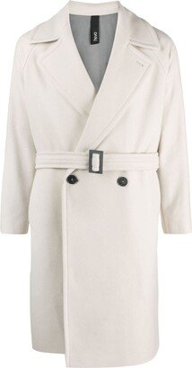 Double-Breasted Belted Coat-AS