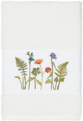 Serenity Embellished Hand Towel - White