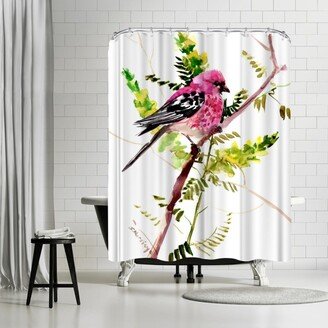 71 x 74 Shower Curtain, House Finch 2 by Suren Nersisyan