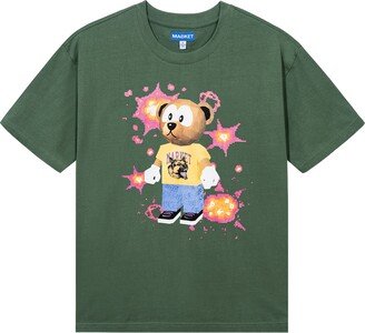 32-Bit Bear Cotton Graphic T-Shirt