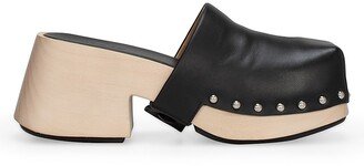 Studded Leather Clogs-AA