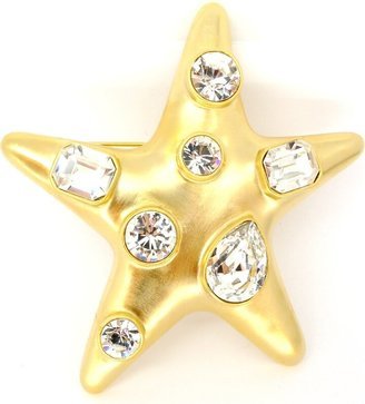 Brooch Star Pin with Faux Stones as Worn by Jackie O