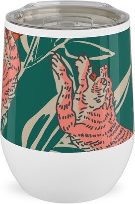 Travel Mugs: Bengal Kuma Tiger - Multi Stainless Steel Travel Tumbler, 12Oz, Multicolor