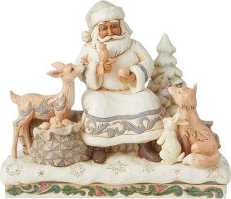 Jim Shore Kindness Is The Greatest Gift - One Figurine 7.75 Inches - White Woodland - 6011615 - Resin - Off-White