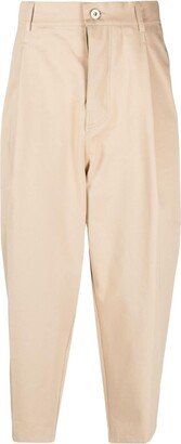 Cropped Cotton Trousers-AH