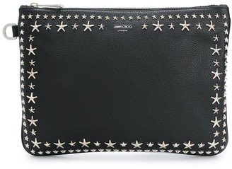 Derek star stud clutch bag