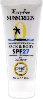 Face and Body Sunscreen SPF 27 by for Unisex - 3 oz Sunscreen