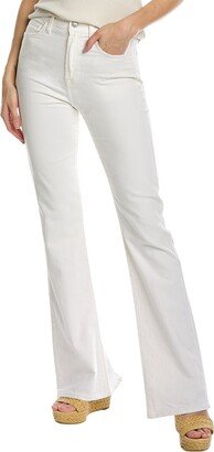 Ecru Linen-Blend Easy Bootcut Jean