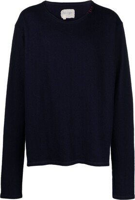 Round-Neck Wool Jumper-AA