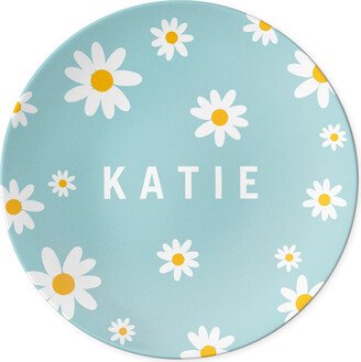 Salad Plates: Joyful Daisies Salad Plate, Blue