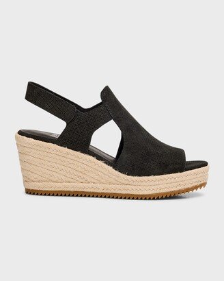 Wilda Suede Slingback Wedge Espadrilles