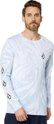 Iconic Stone Dye L/S Tee (Celestial Blue) Men's Clothing